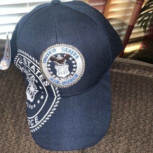 U.S. Air Force USAF Emblem Embroidered Cap Hat NWT NAVY BLUE